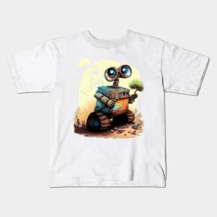 trash wall robot Kids T-Shirt